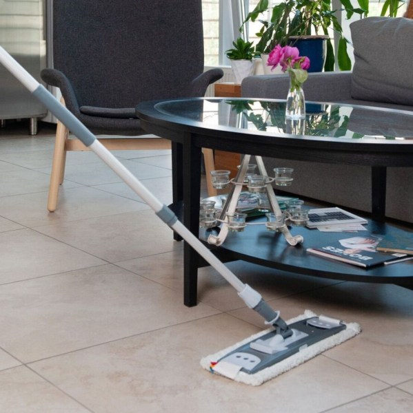 Телескопическая швабра Сила чистоты ПРОФ Уборка (рукоятка 100-180 см, держатель 50 см.) / Комплект для уборки (77151 + 73550)